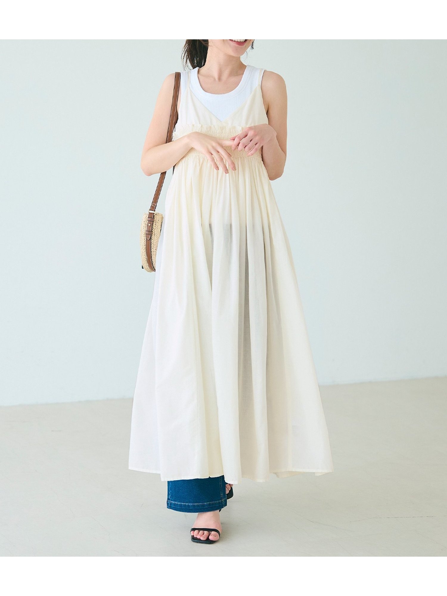 【コカ/COCA】のギャザーキャミワンピース 人気、トレンドファッション・服の通販 founy(ファニー) 　ファッション　Fashion　レディースファッション　Fashion for Women　ワンピース　Dresses　キャミソールワンピース　Camisole Dresses　インド　Indian Textile　インナー　Innerwear　キャミワンピース　Cami Dress, Slip Dress　ギャザー　Gathered, Ruffled　シャーリング　Shirring, Ruched　タンク　Tank Top, Sleeveless Top　デニム　Denim, Jeans Material　フィット　Fit, Slim Fit　ポケット　Pocket, Pocket Detail　ラップ　Wrap, Wrap Design　リラックス　Relax, Relaxed Fit　おすすめ　Recommended / Our Picks　 other-1|ID: prp329100004583681 ipo3291000000032698189