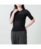 【ユナイテッドアローズ/UNITED ARROWS】のMARW UNITED ARROWS 5分袖 シアー ニット BLACK|ID: prp329100004583714 ipo3291000000032714891