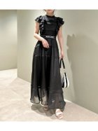 【リリーブラウン/Lily Brown】の【LILY BROWN*MARY QUANT】ロゴベルト付きシアーワンピース BLK[009]|ID: prp329100004583736 ipo3291000000032489869