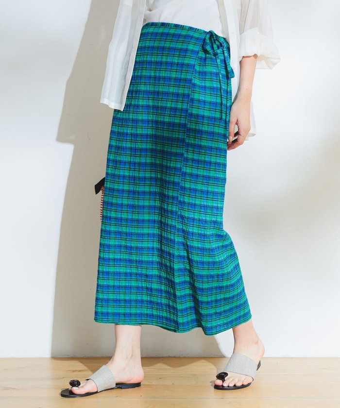 【その他のブランド/Other】のチェック ラップ風スカート インテリア・キッズ・メンズ・レディースファッション・服の通販 founy(ファニー) https://founy.com/ ファッション Fashion レディースファッション Fashion for Women スカート Skirts おすすめ Recommended / Our Picks コンパクト Compact, Small Size シンプル Simple, Minimal チェック Check, Plaid, Tartan フォルム Silhouette, Form フロント Front, Front Design ベーシック Basic, Essential ラップ Wrap, Wrap Design 夏 Summer |ID: prp329100004583761 ipo3291000000032969956