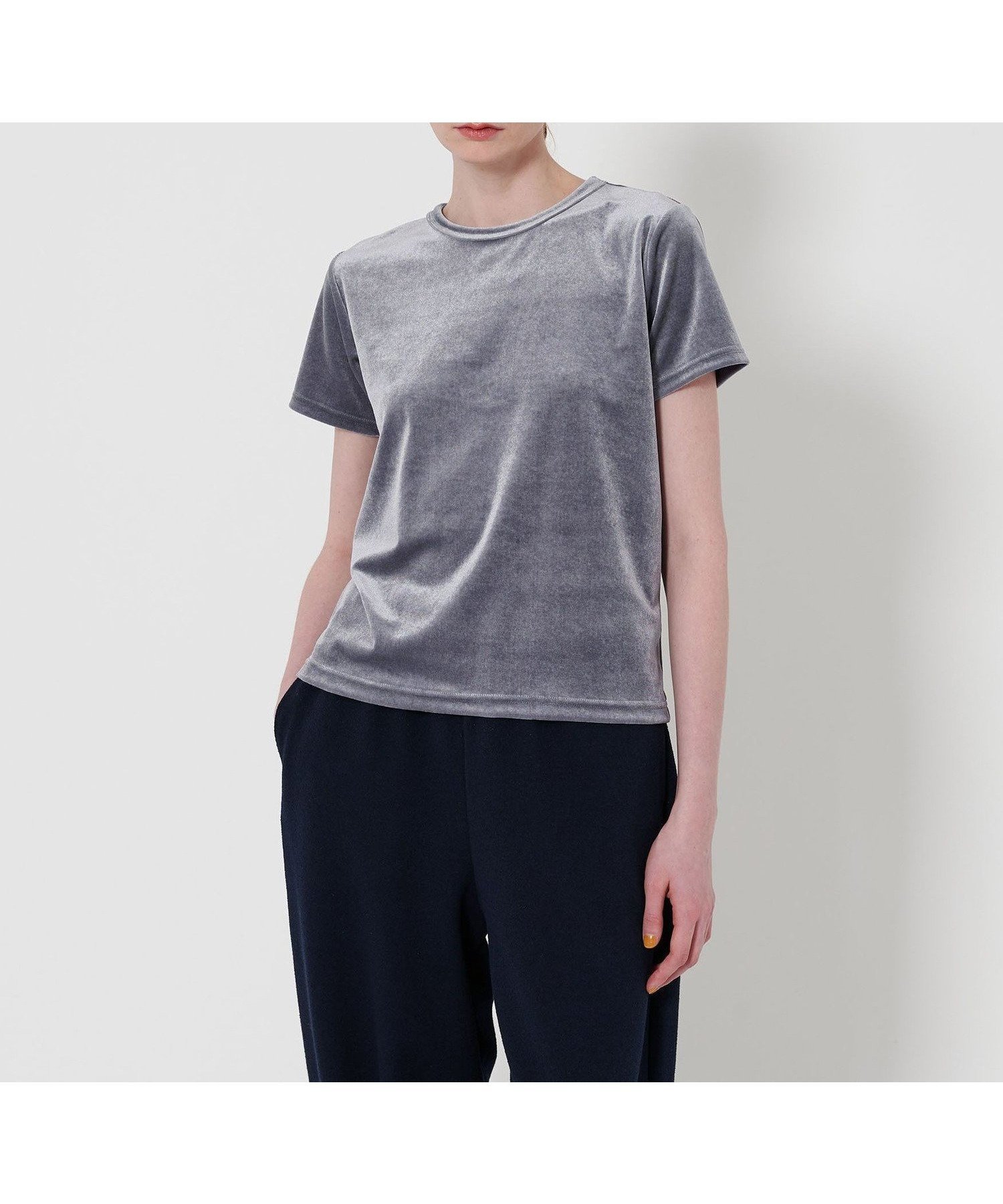 【ビューティ&ユース ユナイテッドアローズ/BEAUTY&YOUTH / UNITED ARROWS】のSteven Alan ベロア Tシャツ インテリア・キッズ・メンズ・レディースファッション・服の通販 founy(ファニー) 　ファッション　Fashion　レディースファッション　Fashion for Women　トップス・カットソー　Cut & Sew Tops　シャツ・ブラウス・オフィスカジュアル　Elegant Blouses & Button-Ups　ロングTシャツ・Tシャツ　Longline T-Shirts & Tees　ベロアトップス　Velour Tops / Velvet-Look Items　おすすめ　Recommended / Our Picks　ベロア　Velour, Soft Velvet　エレガント 上品　Elegant　COBALT|ID: prp329100004583769 ipo3291000000033372205