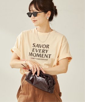 【プラージュ/Plage】のSAVOR EVERY MOMENT Tシャツ 人気、トレンドファッション・服の通販 founy(ファニー) ファッション Fashion レディースファッション Fashion for Women トップス・カットソー Cut & Sew Tops シャツ・ブラウス・オフィスカジュアル Elegant Blouses & Button-Ups ロングTシャツ・Tシャツ Longline T-Shirts & Tees インナー Innerwear ジャケット Jacket, Outerwear スラックス Slacks, Dress Pants デニム Denim, Jeans Material リラックス Relax, Relaxed Fit エレガント 上品 Elegant |ID:prp329100004583780