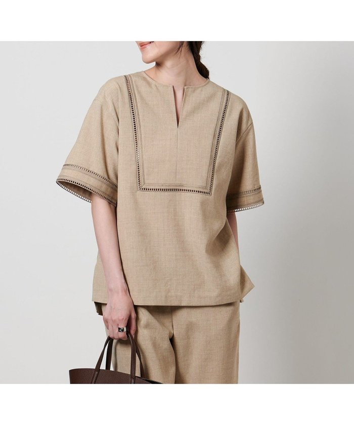 【ユナイテッドアローズ/UNITED ARROWS】のSpiree Asami ブラウス インテリア・キッズ・メンズ・レディースファッション・服の通販 founy(ファニー) https://founy.com/ ファッション Fashion レディースファッション Fashion for Women トップス・カットソー Cut & Sew Tops シャツ・ブラウス・オフィスカジュアル Elegant Blouses & Button-Ups おすすめ Recommended / Our Picks カフス Cuff Design セットアップ Set-Up, Coordinated Outfit センター Center, Center Line デニム Denim, Jeans Material フロント Front, Front Design ベスト Vest, Waistcoat ヨーク Yoke, Yoke Design リネン Linen, Linen Fabric |ID: prp329100004583803 ipo3291000000033651750