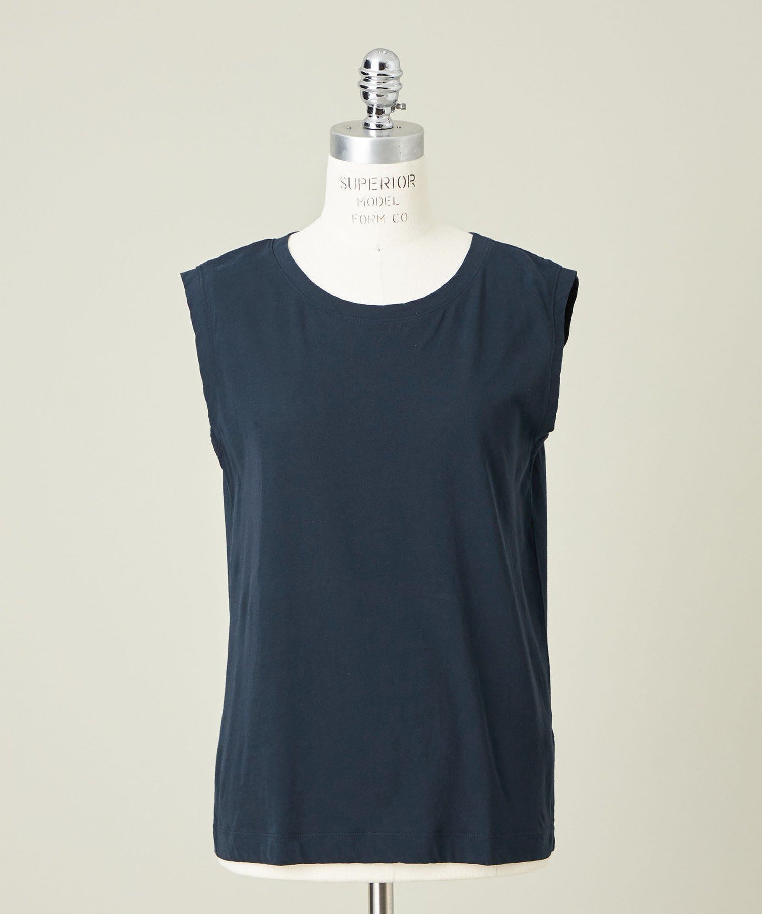 【ユナイテッドアローズ/UNITED ARROWS】のconte クルーネック ノースリーブTシャツ インテリア・キッズ・メンズ・レディースファッション・服の通販 founy(ファニー) 　ファッション　Fashion　レディースファッション　WOMEN　トップス・カットソー　Tops/Tshirt　キャミソール / ノースリーブ　No Sleeves　シャツ/ブラウス　Shirts/Blouses　ロング / Tシャツ　T-Shirts　シンプル　Simple　ノースリーブ　No Sleeve　夏　Summer　NAVY|ID: prp329100004583853 ipo3291000000032491827