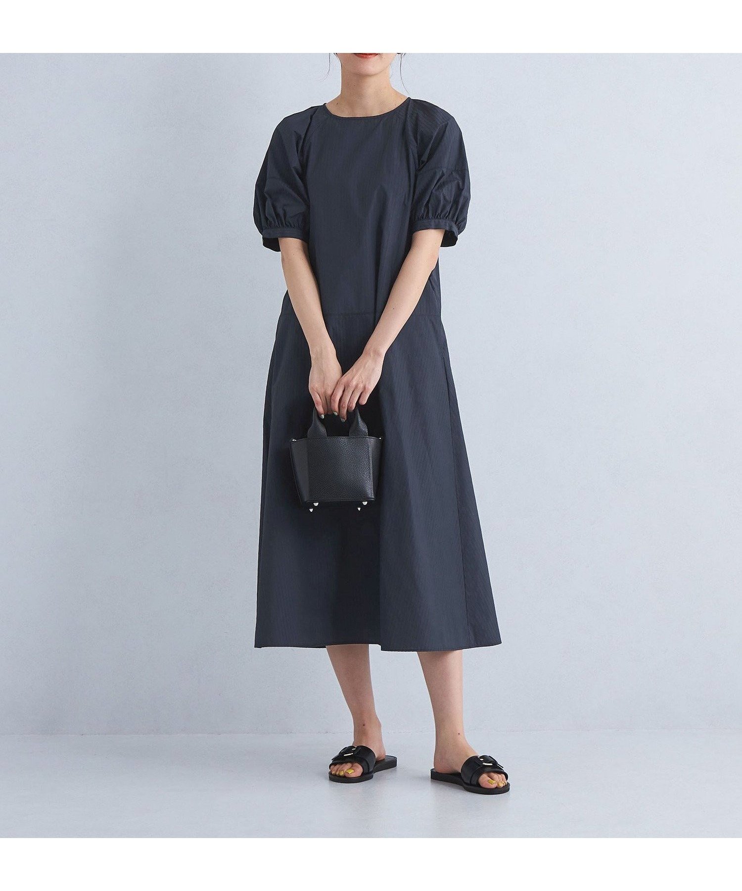 【その他のブランド/Other】のsize SHORT/TALLあり ドビー ストライプ コンシャス ワンピース -マシンウォッシャブル- インテリア・キッズ・メンズ・レディースファッション・服の通販 founy(ファニー) 　ファッション　Fashion　レディースファッション　Fashion for Women　ワンピース　Dresses　コンシャス　Conscious, Bodycon　ストライプ　Stripe, Striped Pattern　NAVY|ID: prp329100004583871 ipo3291000000032984961