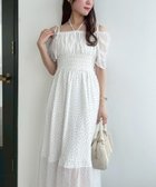 【ナイスクラップ/NICE CLAUP】の【ウエスト細見え】シャーリングアソートワンピ ホワイト系その他|ID: prp329100004583888 ipo3291000000032636332