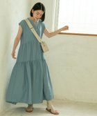【コーエン/COEN】の【WEB限定】シアサッカーティアードワンピース TURQUOISE|ID: prp329100004583910 ipo3291000000032492603