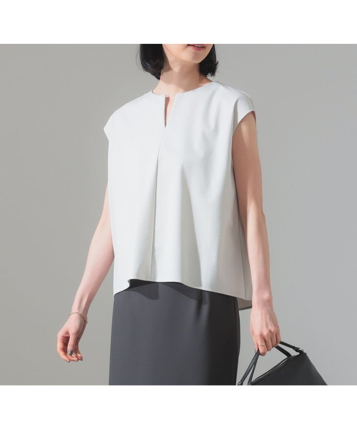 【デミルクス ビームス/Demi-Luxe BEAMS】の【7/3新規値下げ】キーネック フレンチスリーブ プルオーバー インテリア・キッズ・メンズ・レディースファッション・服の通販 founy(ファニー) https://founy.com/ ファッション Fashion レディースファッション Fashion for Women トップス・カットソー Cut & Sew Tops カジュアルプルオーバー・ニットトップス Pullovers & Knit Tops / Casual Pullovers シルケット Silket, Silky Cotton ストレッチ Stretch, Stretchy Fabric スリーブ Sleeve, Long Sleeve / Short Sleeve フレンチ French, French Style |ID: prp329100004583956 ipo3291000000032741520