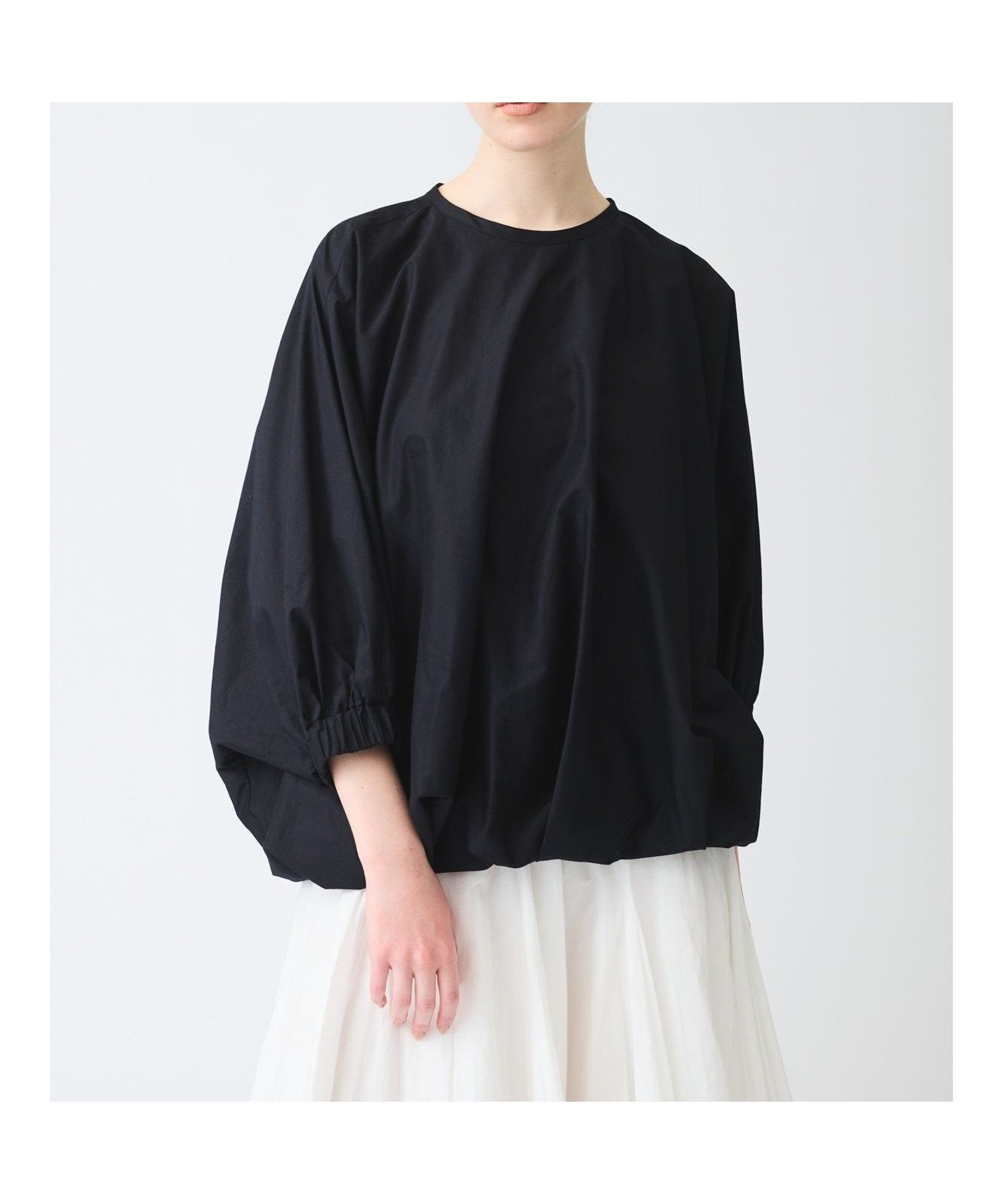 【マーコート/MARcourt】のmizuiro ind ドルマンボリュームプルオーバー インテリア・キッズ・メンズ・レディースファッション・服の通販 founy(ファニー) 　ファッション　Fashion　レディースファッション　Fashion for Women　トップス・カットソー　Cut & Sew Tops　カジュアルプルオーバー・ニットトップス　Pullovers & Knit Tops / Casual Pullovers　スリーブ　Sleeve, Long Sleeve / Short Sleeve　ポケット　Pocket, Pocket Detail　夏　Summer　無地　Plain, Solid Color　ブラック|ID: prp329100004583976 ipo3291000000032668594
