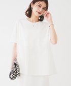 【アンタイトル/UNTITLED】の【UVカット/接触冷感/Tシャツ】異素材ドッキングペプラム オフホワイト|ID: prp329100004583986 ipo3291000000032493750