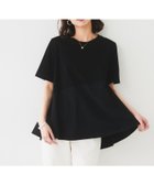 【アンタイトル/UNTITLED】の【UVカット/接触冷感/Tシャツ】異素材ドッキングペプラム ブラック|ID: prp329100004583986 ipo3291000000032493752