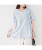【アンタイトル/UNTITLED】の【UVカット/接触冷感/Tシャツ】異素材ドッキングペプラム サックスブルー|ID: prp329100004583986 ipo3291000000032493756