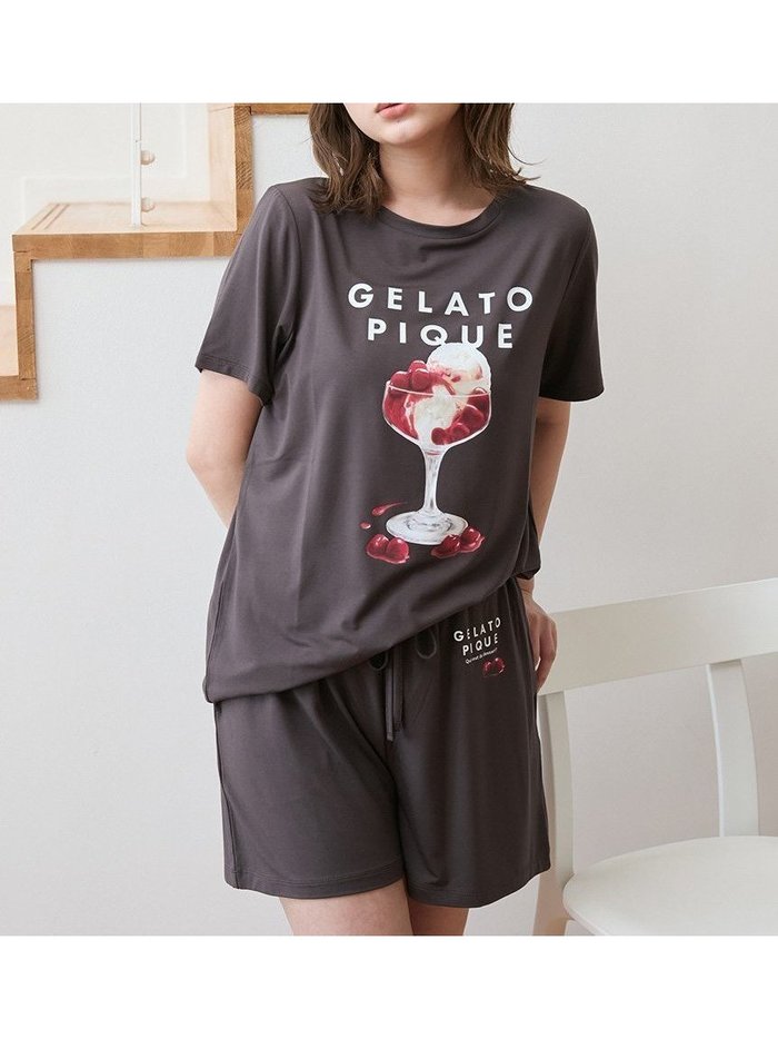 【ジェラート ピケ/gelato pique】のCOOLレーヨンデザートロゴショートパンツ インテリア・キッズ・メンズ・レディースファッション・服の通販 founy(ファニー) https://founy.com/ ファッション Fashion レディースファッション Ladies' Fashion Online パンツ Pants ハーフ / ショートパンツ Short Pants なめらか Smooth カットソー Cut And Sew ショート Short プリント Print ベーシック Basic ポケット Pocket 夏 Summer |ID: prp329100004583991 ipo3291000000032699134