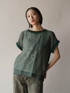 【ラシュッド/LASUD】のロゴタンクトップ×シアートップス グリーン|ID: prp329100004584024 ipo3291000000032680052