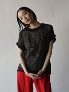 【ラシュッド/LASUD】のロゴタンクトップ×シアートップス ブラック|ID: prp329100004584024 ipo3291000000032680055
