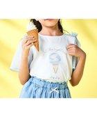【その他のブランド/Other】の【吸汗速乾】アイスクリームケーキモチーフリボンシアースリーブTシャツ(80~130cm) ホワイト×ブルー|ID: prp329100004584038 ipo3291000000033507448