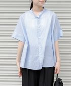 【アーバンリサーチ ドアーズ/URBAN RESEARCH DOORS】のFORK SPOON ワイド5分袖シャツ BLUE ST|ID: prp329100004584054 ipo3291000000032626805