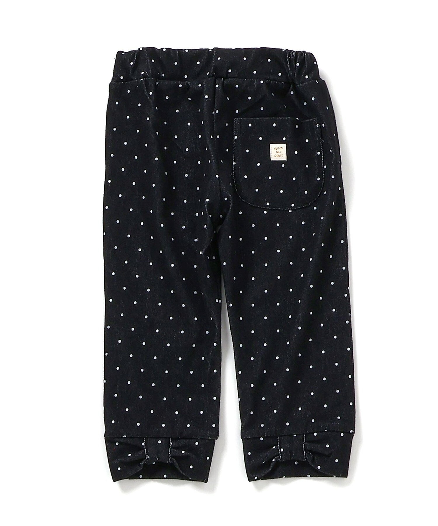 【その他のブランド/Other】のひんやり後ろリボン/7days Style pants 8分丈_接触冷感 インテリア・キッズ・メンズ・レディースファッション・服の通販 founy(ファニー) 　ファッション　Fashion　キッズファッション　Fashion for Kids　ボトムス　Bottoms　ボトム　Bottoms, Lower Wear　リボン　Ribbon, Bow　レギンス　Leggings, Stretch Pants　夏　Summer　ブラック|ID: prp329100004584067 ipo3291000000032727752