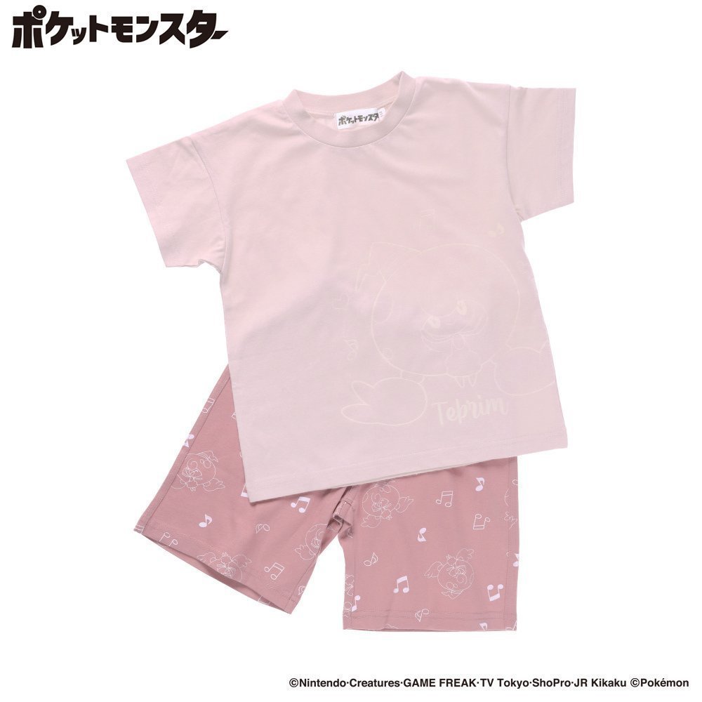 【ブランシェス/branshes / KIDS】の【Pokemon/ポケモン】ルームウェア インテリア・キッズ・メンズ・レディースファッション・服の通販 founy(ファニー) 　ファッション　Fashion　キッズファッション　Fashion for Kids　おすすめ　Recommended / Our Picks　ハーフ　Half, Half-Length　パジャマ　Pajamas, Sleepwear　プリント　Print, Printed Pattern　ポケット　Pocket, Pocket Detail　半袖　Short Sleeve, Half Sleeve　31:テブリム|ID: prp329100004584070 ipo3291000000033507557