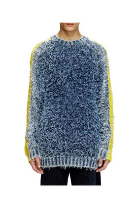 【ディーゼル/DIESEL / MEN】のメンズ プルオーバーニット K-DAMON 人気、トレンドファッション・服の通販 founy(ファニー) ファッション Fashion メンズファッション Fashion for Men トップス・カットソー Cut & Sew Tops ニット・セーター / 定番トップス Knit Tops & Sweaters デニム Denim, Jeans Material メンズ Men's, Menswear |ID:prp329100004584104