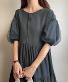 【ジュノア/JUNOAH】のFILLOU チュールワンピース チャコール|ID: prp329100004584106 ipo3291000000032676818