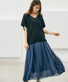 【グローバルワーク/GLOBAL WORK】のゆるVネックニットプルオーバー*スカートSET/115402 ブラック×ダークブルー09|ID: prp329100004584128 ipo3291000000032553031