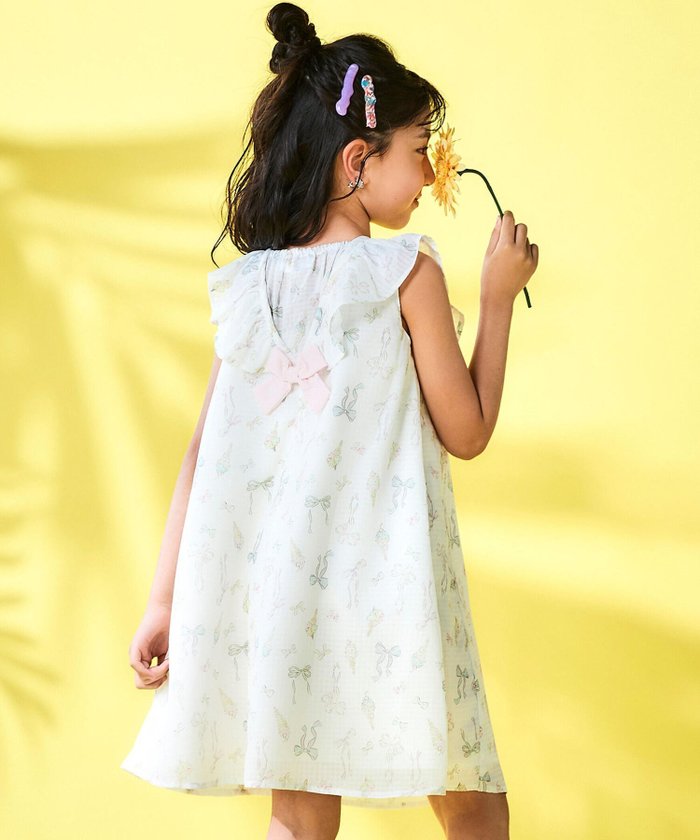 【その他のブランド/Other】のアイス柄プリントシアーチェックワンピース(80~130cm) インテリア・キッズ・メンズ・レディースファッション・服の通販 founy(ファニー) https://founy.com/ ファッション Fashion キッズファッション Fashion for Kids ワンピース Dresses 2025年 2025 2025春夏・S/S Spring/Summer 2025 SS25 シアー Sheer, See-Through チェック Check, Plaid, Tartan プリント Print, Printed Pattern モチーフ Motif, Design Theme リボン Ribbon, Bow 夏 Summer |ID: prp329100004584132 ipo3291000000033471048