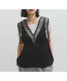 【アダム エ ロペ/ADAM ET ROPE'】のメロンメッシュレースジレ ブラック(01)|ID: prp329100004584196 ipo3291000000032712133