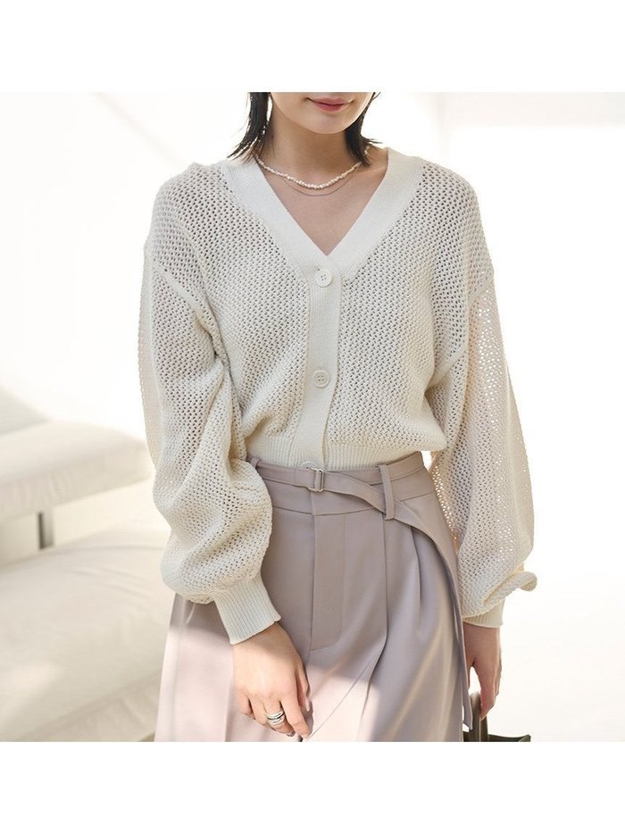 【フレイ アイディー/FRAY I.D】のメッシュVネックカーディガン インテリア・キッズ・メンズ・レディースファッション・服の通販 founy(ファニー) https://founy.com/ 雑誌掲載アイテム Magazine Items ファッション雑誌 Fashion Magazines キャンキャン CanCam ファッション Fashion レディースファッション Ladies' Fashion Online トップス・カットソー Tops/Tshirt カーディガン Cardigans Vネック V-Neck 4月号 April Issue アクセサリー Accessories カーディガン Cardigan スリーブ Sleeve デコルテ Decolletage メッシュ Mesh エレガント 上品 Elegant 雑誌 Magazine |ID: prp329100004584221 ipo3291000000032646095