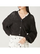 【フレイ アイディー/FRAY I.D】のメッシュVネックカーディガン BLK[009]|ID: prp329100004584221 ipo3291000000032646102