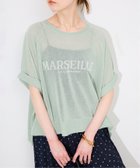 【スローブ イエナ/SLOBE IENA】のロゴプリントシアーニット 人気、トレンドファッション・服の通販 founy(ファニー) ファッション Fashion レディースファッション Fashion for Women トップス・カットソー Cut & Sew Tops ニット Knit Tops & Sweaters 2025年 2025 2025春夏・S/S Spring/Summer 2025 SS25 おすすめ Recommended / Our Picks キャミワンピース Cami Dress, Slip Dress シアー Sheer, See-Through デニム Denim, Jeans Material トレンド Trend, Trending Now フレア Flare, Flared プリント Print, Printed Pattern ボトム Bottoms, Lower Wear 夏 Summer thumbnail グリーン B|ID: prp329100004584227 ipo3291000000032755202