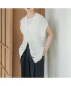 【アーバンリサーチ/URBAN RESEARCH】のペーパーヤーンチュニックニットベスト WHITE|ID: prp329100004584241 ipo3291000000032672433