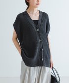 【アーバンリサーチ/URBAN RESEARCH】のペーパーヤーンチュニックニットベスト CHARCOAL|ID: prp329100004584241 ipo3291000000032672434