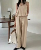 【その他のブランド/Other】のペプラムキャミセットアップ カーキブラウン|ID: prp329100004584248 ipo3291000000033200506
