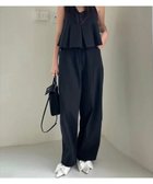 【その他のブランド/Other】のペプラムキャミセットアップ ブラック|ID: prp329100004584248 ipo3291000000033200507