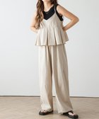 【その他のブランド/Other】のペプラムキャミセットアップ ベージュ|ID: prp329100004584248 ipo3291000000033200508