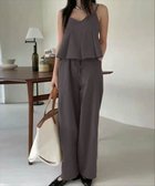 【その他のブランド/Other】のペプラムキャミセットアップ チャコール|ID: prp329100004584248 ipo3291000000033200512