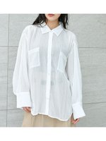 【スナイデル/SNIDEL】のシアープリーツシャツ 人気、トレンドファッション・服の通販 founy(ファニー) ファッション Fashion レディースファッション WOMEN トップス・カットソー Tops/Tshirt シャツ/ブラウス Shirts/Blouses インナー Inner 春 Spring シアー Sheer ジョーゼット Georgette ストレート Straight チェック Check フォルム Form S/S・春夏 Ss・Spring/Summer おすすめ Recommend 夏 Summer |ID:prp329100004584301