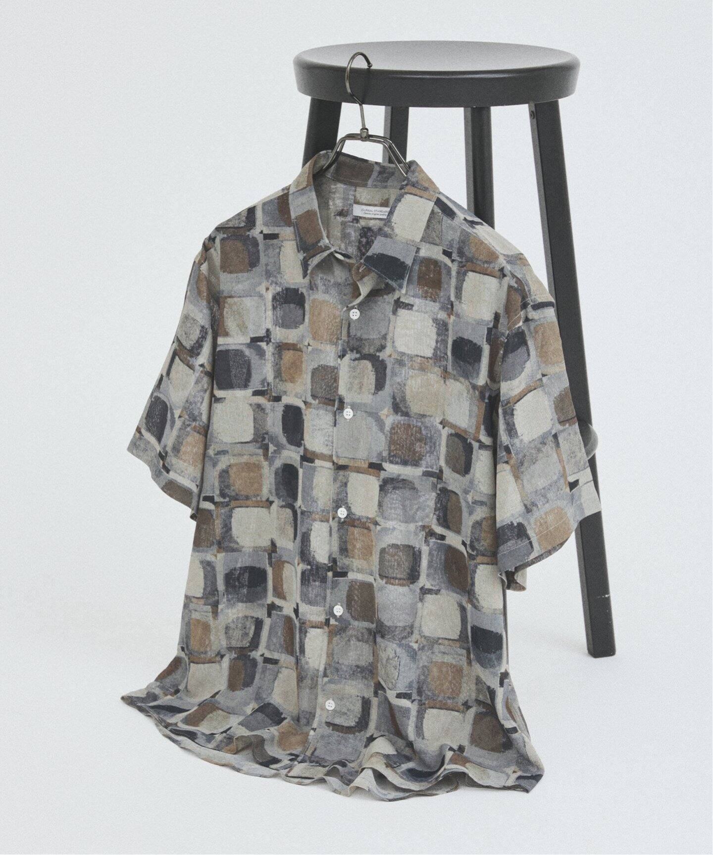 【ジャーナルスタンダード/JOURNAL STANDARD / MEN】の吸水速乾 / 通気性 EVALET ライト メッシュ パターン シャツ インテリア・キッズ・メンズ・レディースファッション・服の通販 founy(ファニー) 　ファッション　Fashion　メンズファッション　Fashion for Men　ウォッシャブル　Machine Washable　吸水　Absorbent, Quick-Dry　軽量　Lightweight, Ultra Light　パターン　Pattern, Design Print　プリント　Print, Printed Pattern　メッシュ　Mesh, Net Fabric　ルーズ　Loose, Oversized　おすすめ　Recommended / Our Picks　夏　Summer　ブラウン B|ID: prp329100004584312 ipo3291000000033255113