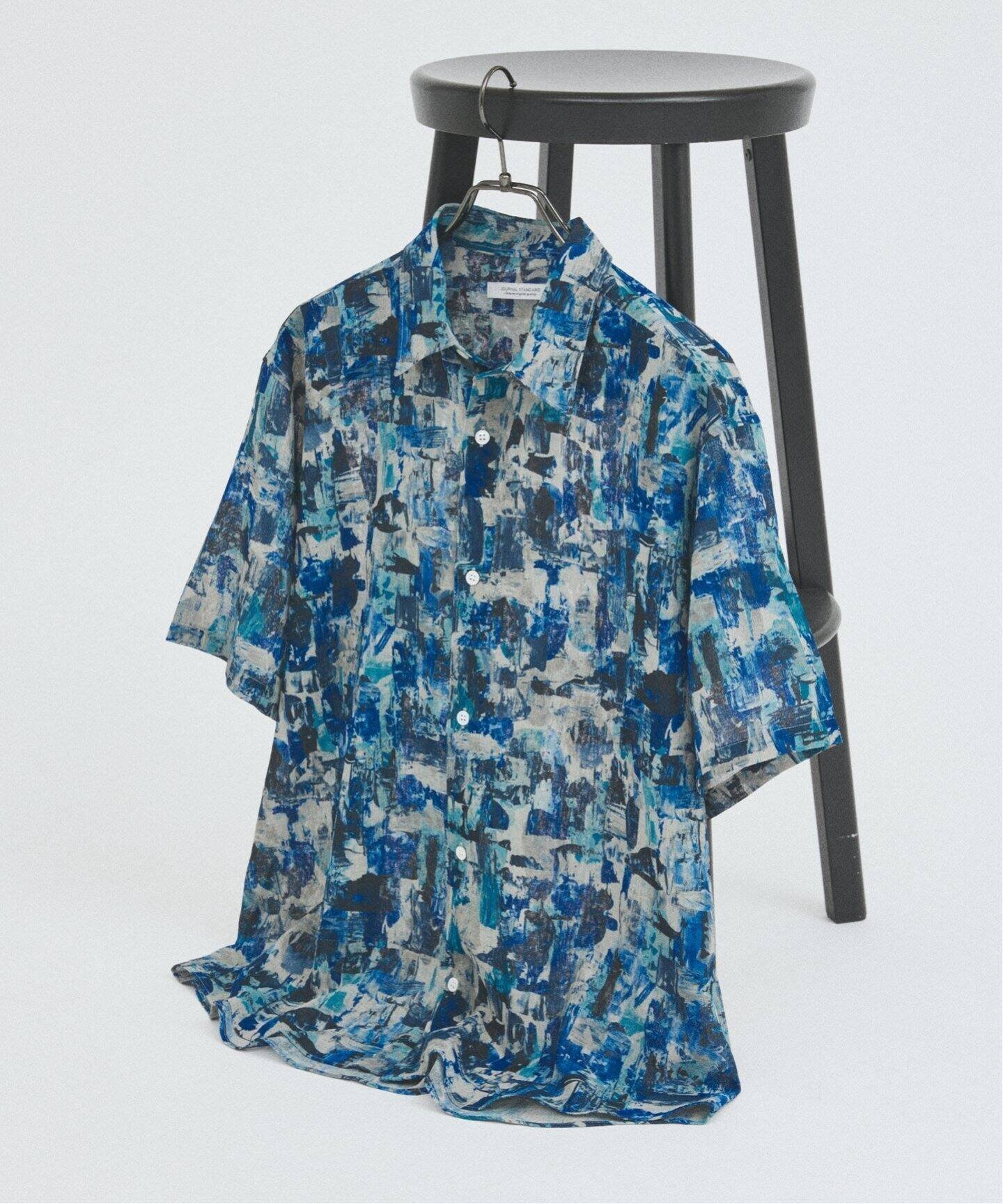 【ジャーナルスタンダード/JOURNAL STANDARD / MEN】の吸水速乾 / 通気性 EVALET ライト メッシュ パターン シャツ インテリア・キッズ・メンズ・レディースファッション・服の通販 founy(ファニー) 　ファッション　Fashion　メンズファッション　Fashion for Men　ウォッシャブル　Machine Washable　吸水　Absorbent, Quick-Dry　軽量　Lightweight, Ultra Light　パターン　Pattern, Design Print　プリント　Print, Printed Pattern　メッシュ　Mesh, Net Fabric　ルーズ　Loose, Oversized　おすすめ　Recommended / Our Picks　夏　Summer　ブルー|ID: prp329100004584312 ipo3291000000033255115