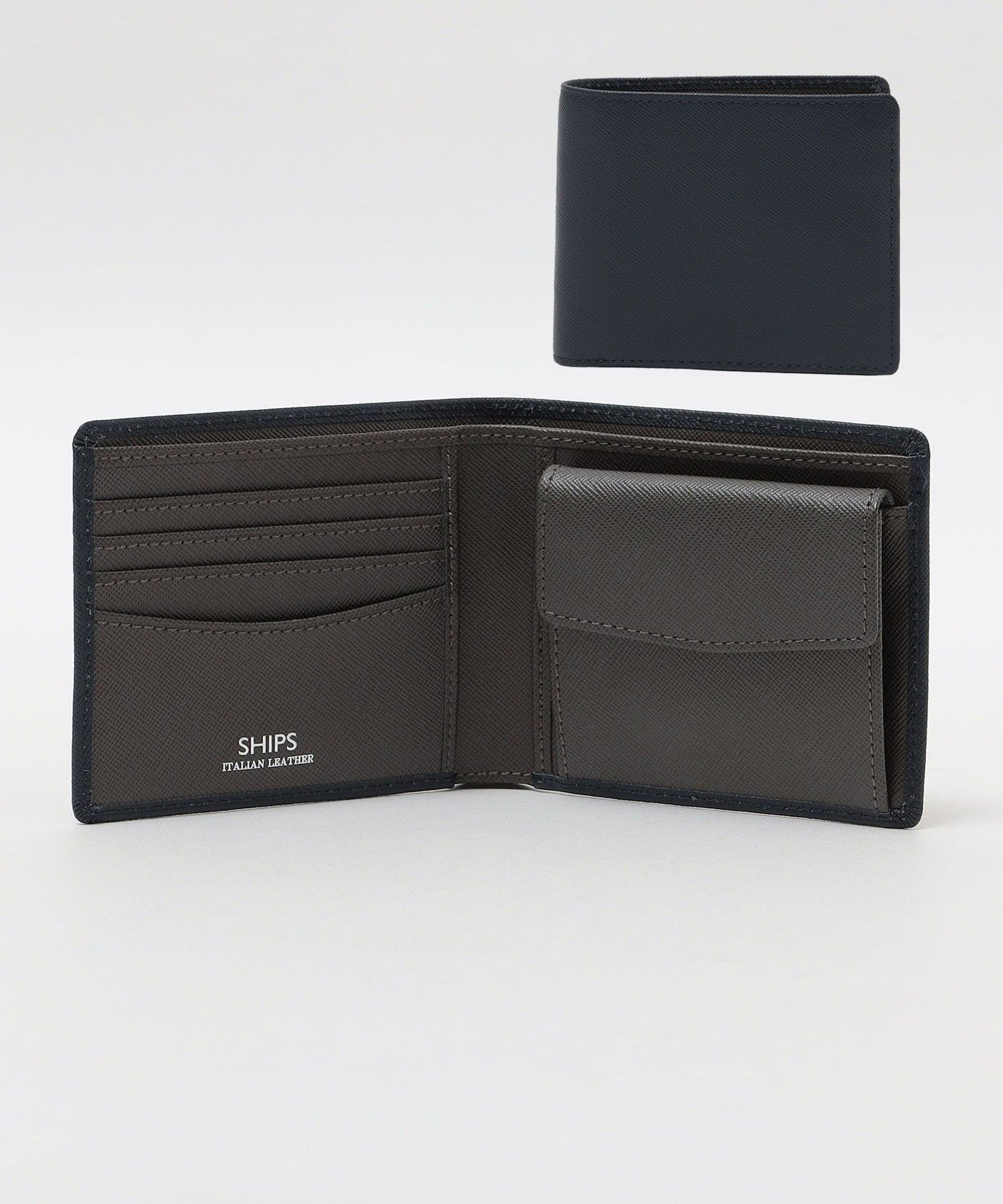 【シップス/SHIPS / MEN】の【WEB限定】SHIPS 【SAFFIANO LEATHER】2トーン 2つ折 ウォレット(財布) インテリア・キッズ・メンズ・レディースファッション・服の通販 founy(ファニー) 　ファッション　Fashion　メンズファッション　Fashion for Men　ウォレット　Wallet　財布　Wallet, Purse　ベーシック　Basic, Essential　エレガント 上品　Elegant　コバルトブルー|ID: prp329100004584320 ipo3291000000033495544