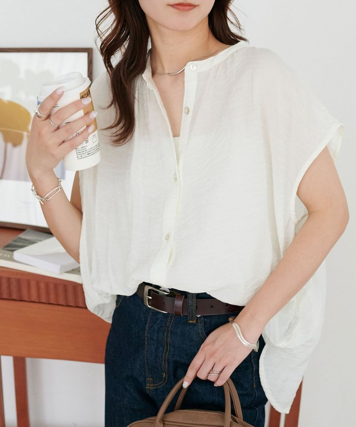 【ディスコート/Discoat】の【WEB限定】シアーフレンチシャツ インテリア・キッズ・メンズ・レディースファッション・服の通販 founy(ファニー) https://founy.com/ ファッション Fashion レディースファッション Fashion for Women トップス・カットソー Cut & Sew Tops シャツ・ブラウス・オフィスカジュアル Elegant Blouses & Button-Ups シアー Sheer, See-Through スリーブ Sleeve, Long Sleeve / Short Sleeve チュール Tulip, Tulip Motif バランス Balance, Style Balance フレンチ French, French Style エレガント 上品 Elegant |ID: prp329100004584574 ipo3291000000033073975