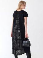 【ラシュッド/LASUD】のペイズリーバンダナプリントバックシャンワンピース ブラック|ID: prp329100004584617 ipo3291000000032723227
