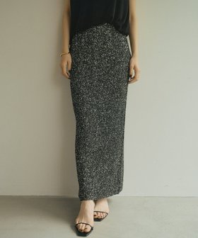 【アニュアンス/anuans】のスパンコールニットタイトスカート 人気、トレンドファッション・服の通販 founy(ファニー) ファッション Fashion レディースファッション Fashion for Women スカート Skirts シンプル Simple, Minimal スパンコール Sequins, Sequin Embellishment スリット Slit, Slit Detail ボトム Bottoms, Lower Wear ラグジュアリー Luxury, Elegant エレガント 上品 Elegant |ID:prp329100004584646