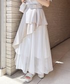 【イング/INGNI】のINGNI/共ベルト付チュール切替アシメSK ライトベージュ/オフホワイト|ID: prp329100004584664 ipo3291000000032698808