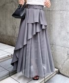 【イング/INGNI】の共ベルト付チュール切替アシメスカート グレー/グレー|ID: prp329100004584664 ipo3291000000033264988
