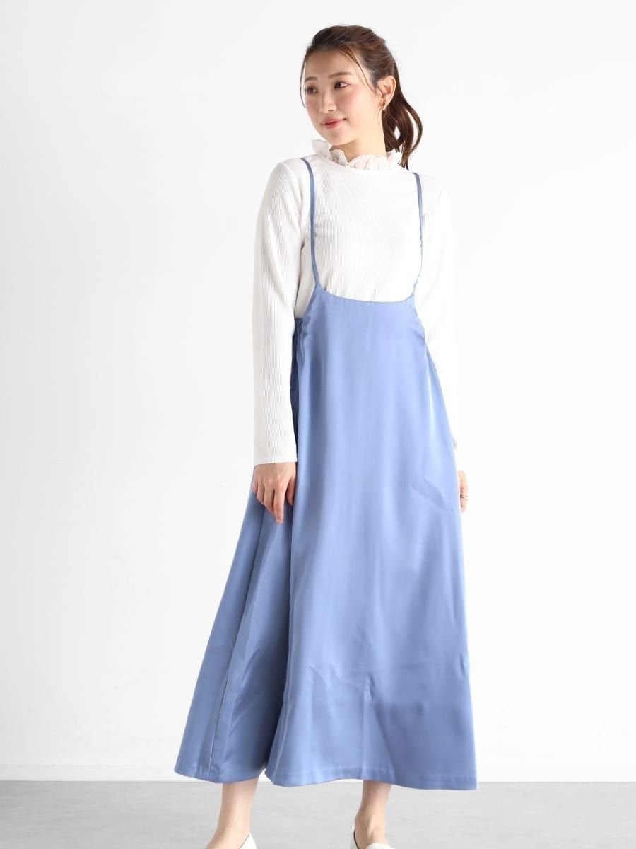 【ヴァン/Vin】のサテンサスペンドスカート 人気、トレンドファッション・服の通販 founy(ファニー) 　ファッション　Fashion　レディースファッション　Fashion for Women　スカート　Skirts　おすすめ　Recommended / Our Picks　サテン　Satin, Glossy Fabric　スウェット / スエット　Sweatshirt, Sweatwear　フェミニン　Feminine, Girly　ラップ　Wrap, Wrap Design　 other-1|ID: prp329100004584768 ipo3291000000033271346