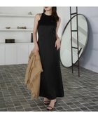 【アニュアンス/anuans】のサテンアメスリワンピース 人気、トレンドファッション・服の通販 founy(ファニー) ファッション Fashion レディースファッション Fashion for Women ワンピース Dresses インナー Innerwear ウォッシャブル Machine Washable カットオフ Cut-Off Design サテン Satin, Glossy Fabric エレガント 上品 Elegant thumbnail BLACK|ID: prp329100004584794 ipo3291000000033424677