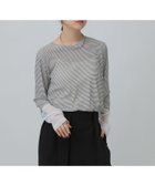 【レプシィム ローリーズファーム/LEPSIM LOWRYS FARM】の【累計販売数5万枚突破】袖切り替えプルオーバー 人気、トレンドファッション・服の通販 founy(ファニー) ファッション Fashion レディースファッション Fashion for Women トップス・カットソー Cut & Sew Tops カジュアルプルオーバー・ニットトップス Pullovers & Knit Tops / Casual Pullovers カットソー Cut and Sewn Top シアー Sheer, See-Through チュール Tulip, Tulip Motif ベスト Vest, Waistcoat 夏 Summer thumbnail ボーダー×チュール10|ID: prp329100004584802 ipo3291000000036159828