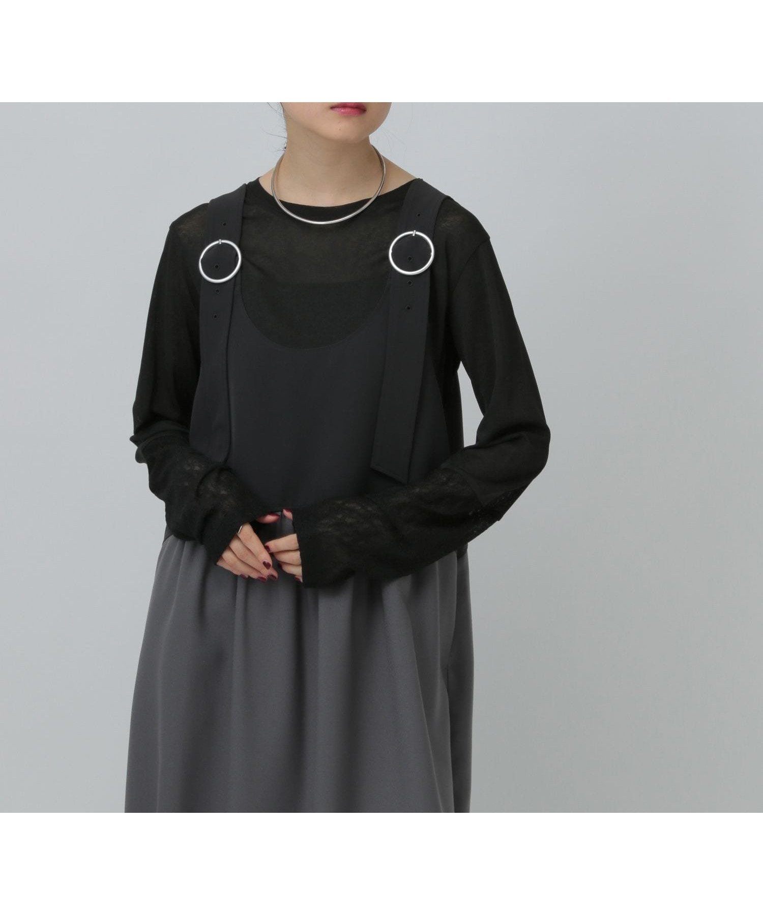 【レプシィム ローリーズファーム/LEPSIM LOWRYS FARM】の【累計販売数5万枚突破】袖切り替えプルオーバー インテリア・キッズ・メンズ・レディースファッション・服の通販 founy(ファニー) 　ファッション　Fashion　レディースファッション　Fashion for Women　トップス・カットソー　Cut & Sew Tops　カジュアルプルオーバー・ニットトップス　Pullovers & Knit Tops / Casual Pullovers　カットソー　Cut and Sewn Top　シアー　Sheer, See-Through　チュール　Tulip, Tulip Motif　ベスト　Vest, Waistcoat　夏　Summer　ブラック×ブラックレース11|ID: prp329100004584802 ipo3291000000036159831